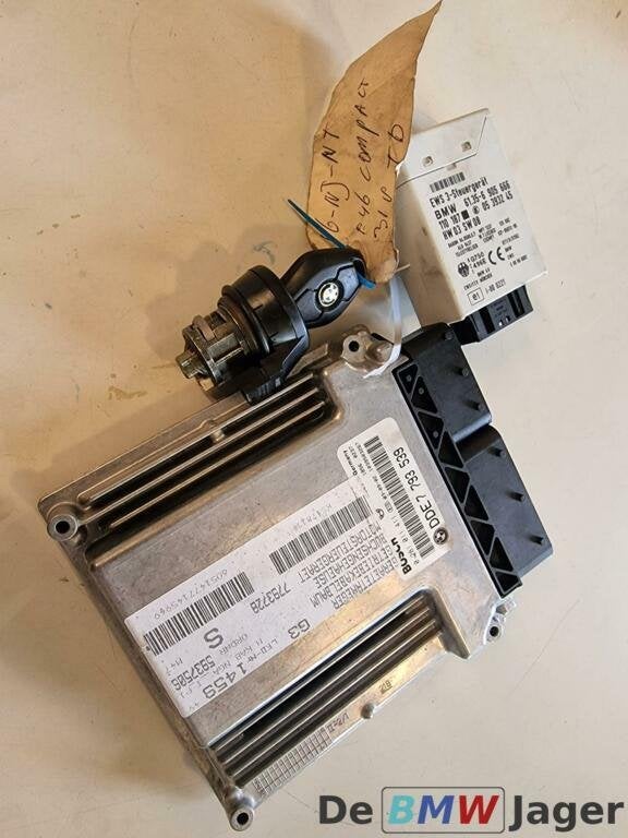 DDE module EWS-3 sleutel M47N BMW 3-serie E46 13617793728, Auto-onderdelen, Gebruikt, Ophalen of Verzenden, BMW, BMW