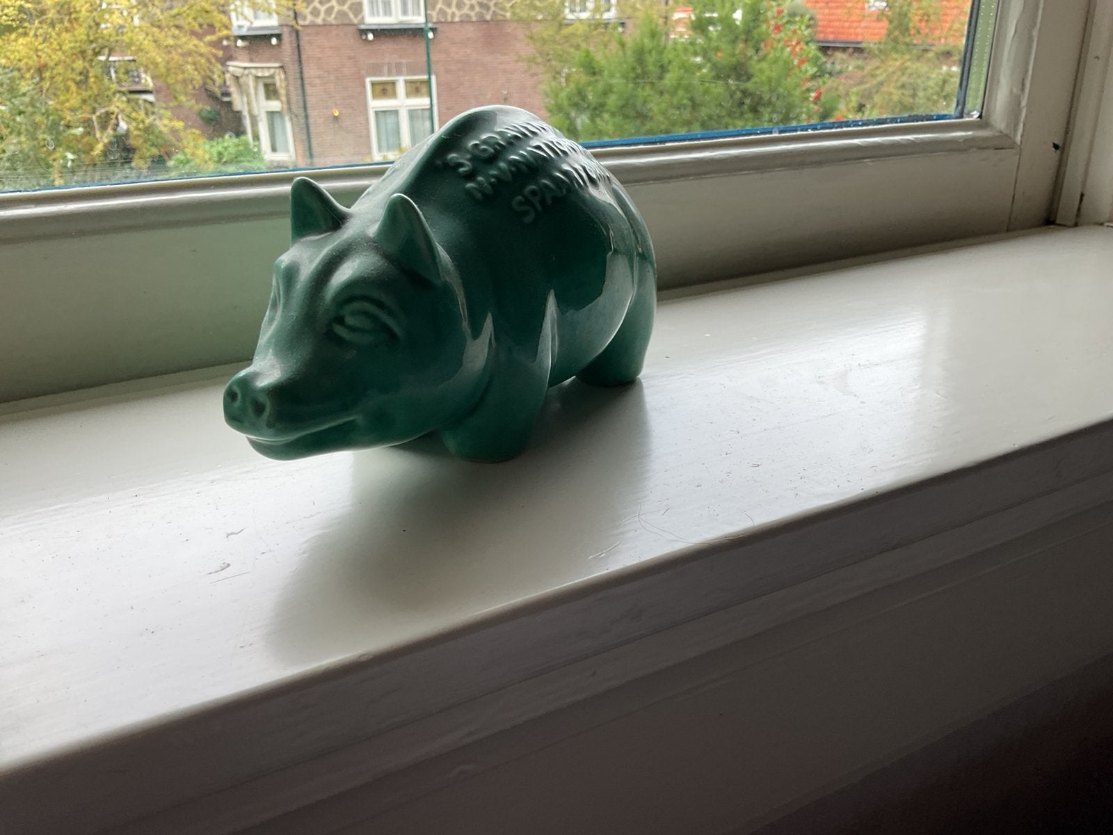Spaarpot, Ophalen of Verzenden, Zo goed als nieuw, Steen, Aardewerk of Keramiek, Dier