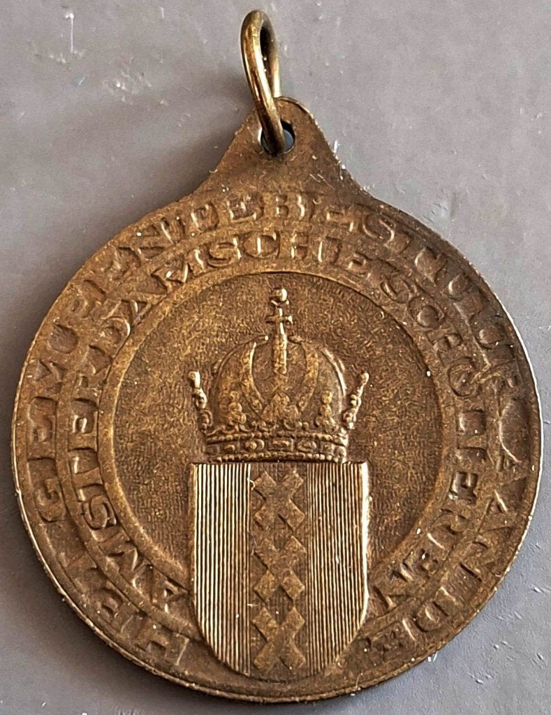 Penning Brons Huwelijk Prinses Juliana Prins Bernhard 1937, Postzegels en Munten, Penningen en Medailles, Ophalen of Verzenden