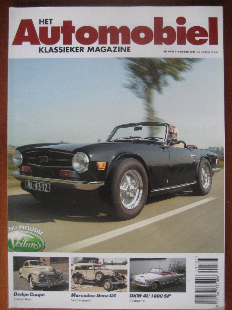 Het Automobiel 11 2003 131 Abarth, TR6, MB G4, TR6, 75j DAF, Ophalen of Verzenden, Nieuw, Overige merken
