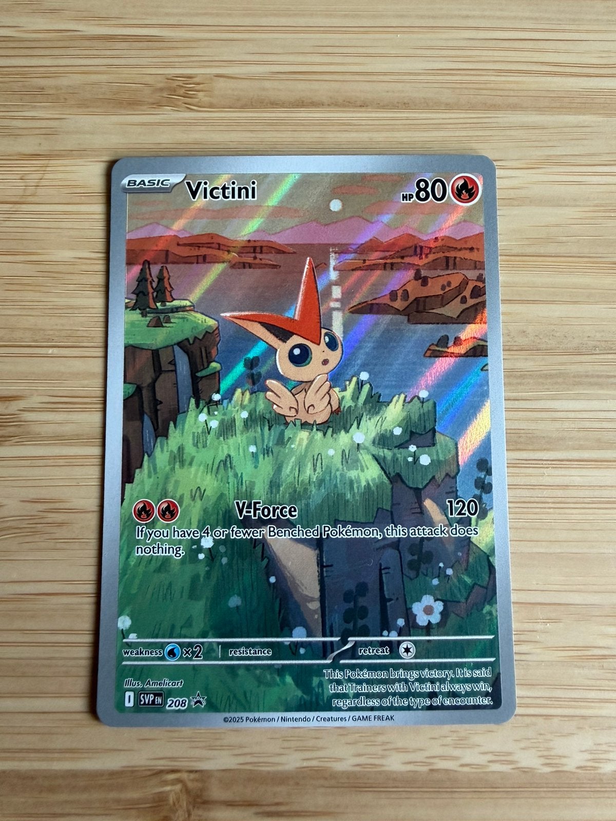Victini promo 208 S&V, Hobby en Vrije tijd, Ophalen of Verzenden, Nieuw, Losse kaart