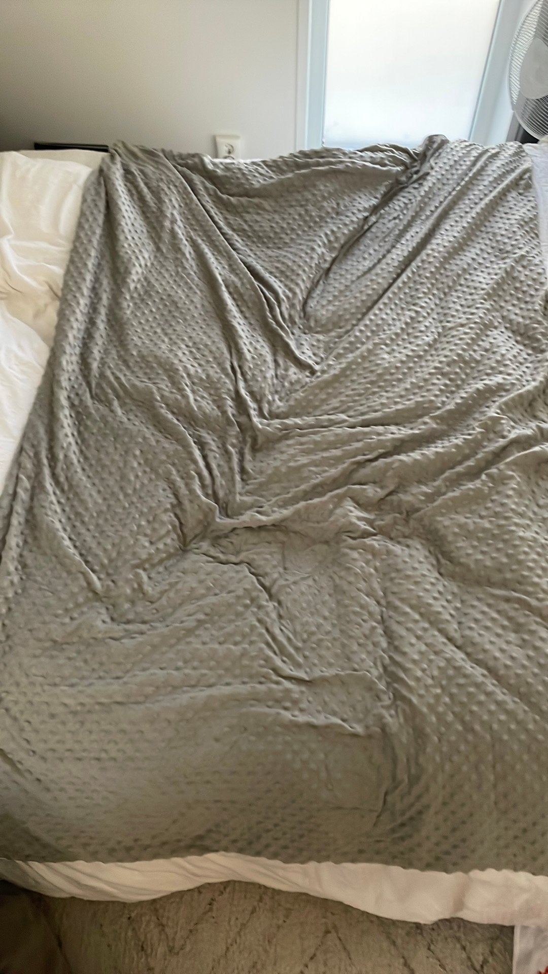 Verzwaringsdeken 7KG Grijs, Huis en Inrichting, Slaapkamer | Bedden, Ophalen, 90 cm, Eenpersoons, 190 cm of minder