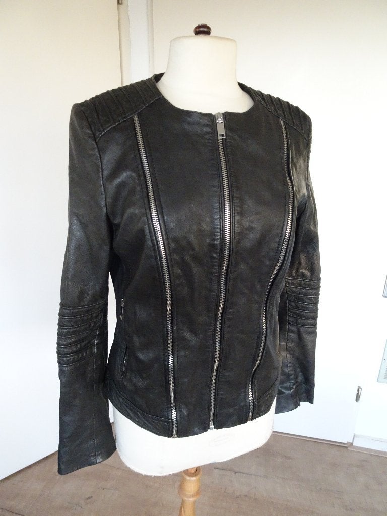 LEREN JASJE VAN WELLFORD MAAT 38, Kleding | Dames, Maat 38/40 (M), Zwart, WELLFORD, Ophalen of Verzenden