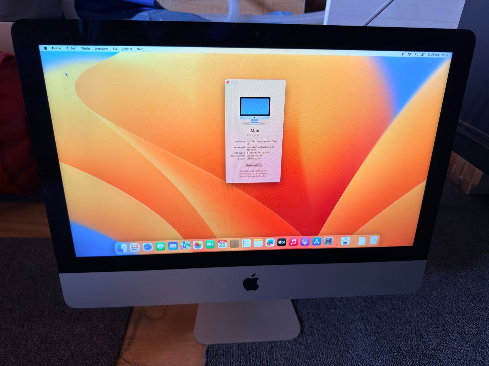 iMac 21.5-inch 2017 - 2.3 GHz Dual-Core Intel Core i5, Computers en Software, Apple Desktops, Ophalen, 2 tot 3 Ghz, IMac, Zo goed als nieuw