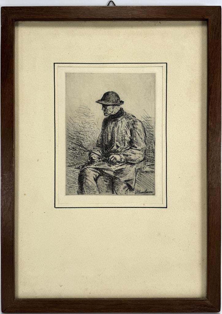 111. Ets, Otto Eerelman - “Studie van een boer”, Ophalen of Verzenden