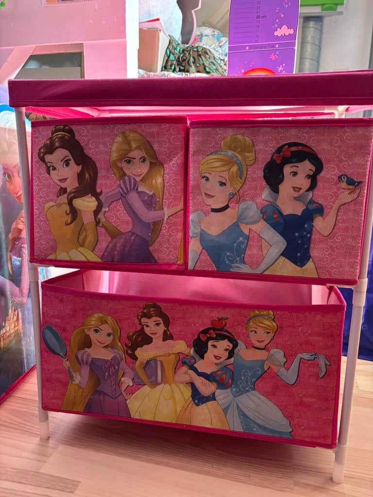 Disney prinsessen opbergkastje, Ophalen of Verzenden, Gebruikt, Overige typen