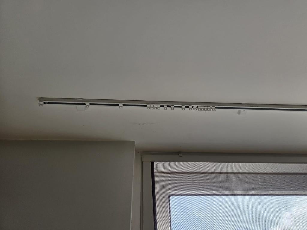 gordijnrail gordijnrails 3,30 meter., Ophalen, Zo goed als nieuw, Wit, 200 cm of meer