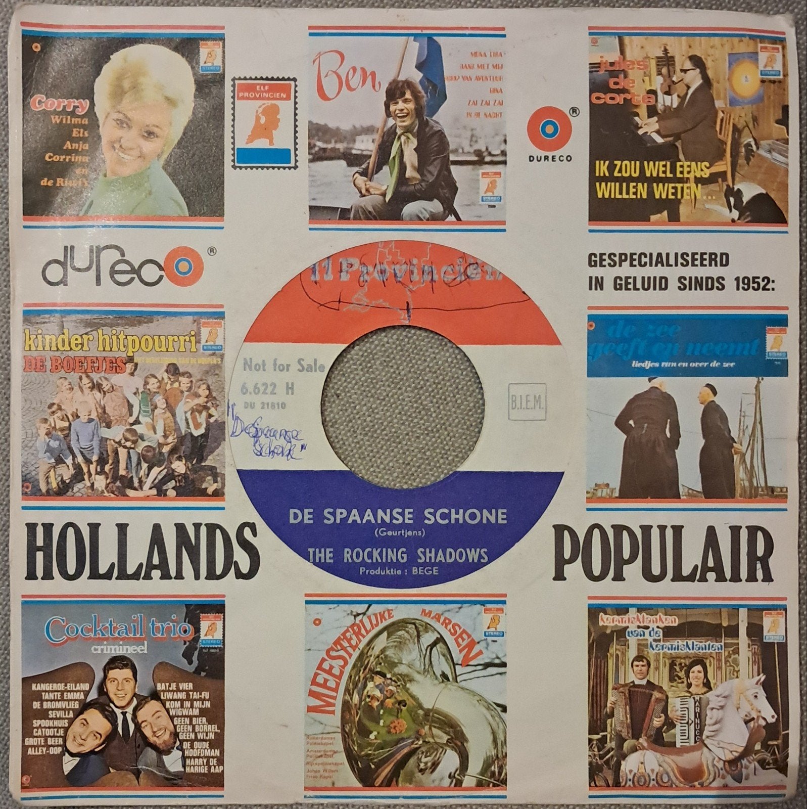 The rocking shadows. Piraren/schlager singel, Ophalen of Verzenden, Gebruikt, Overige formaten, Levenslied of Smartlap