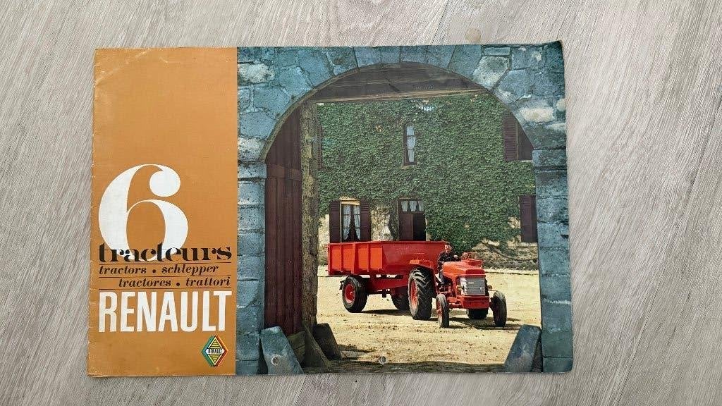 Renault 6 Tracteurs originele folder (jaren 60), Ophalen of Verzenden, Gelezen, Folder