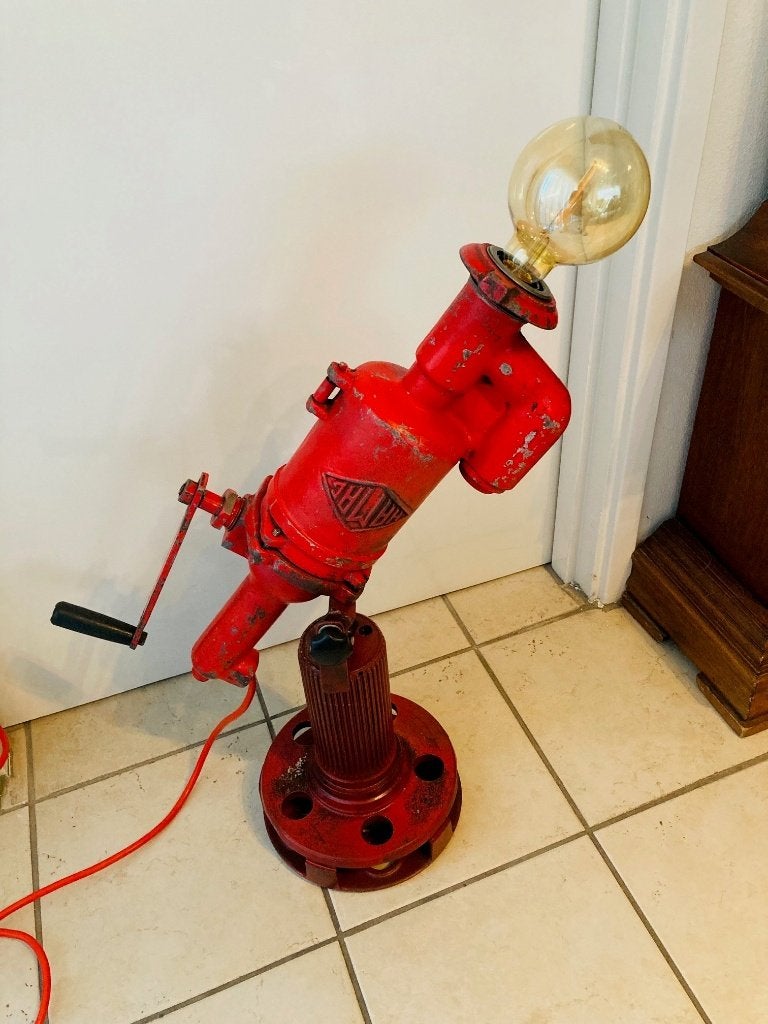 Lamp Steampunk – Industrieel - unicaat, Ophalen, Gebruikt, E27 (groot), Minder dan 100 cm