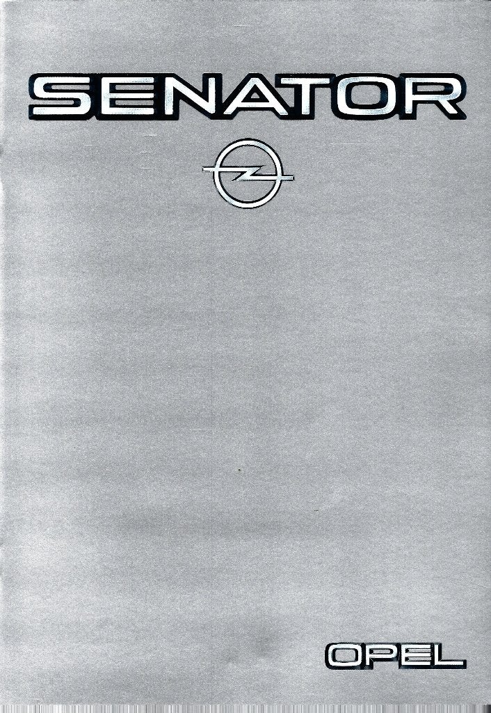 Brochure Opel Senator 1983, Ophalen of Verzenden, Gelezen, Opel