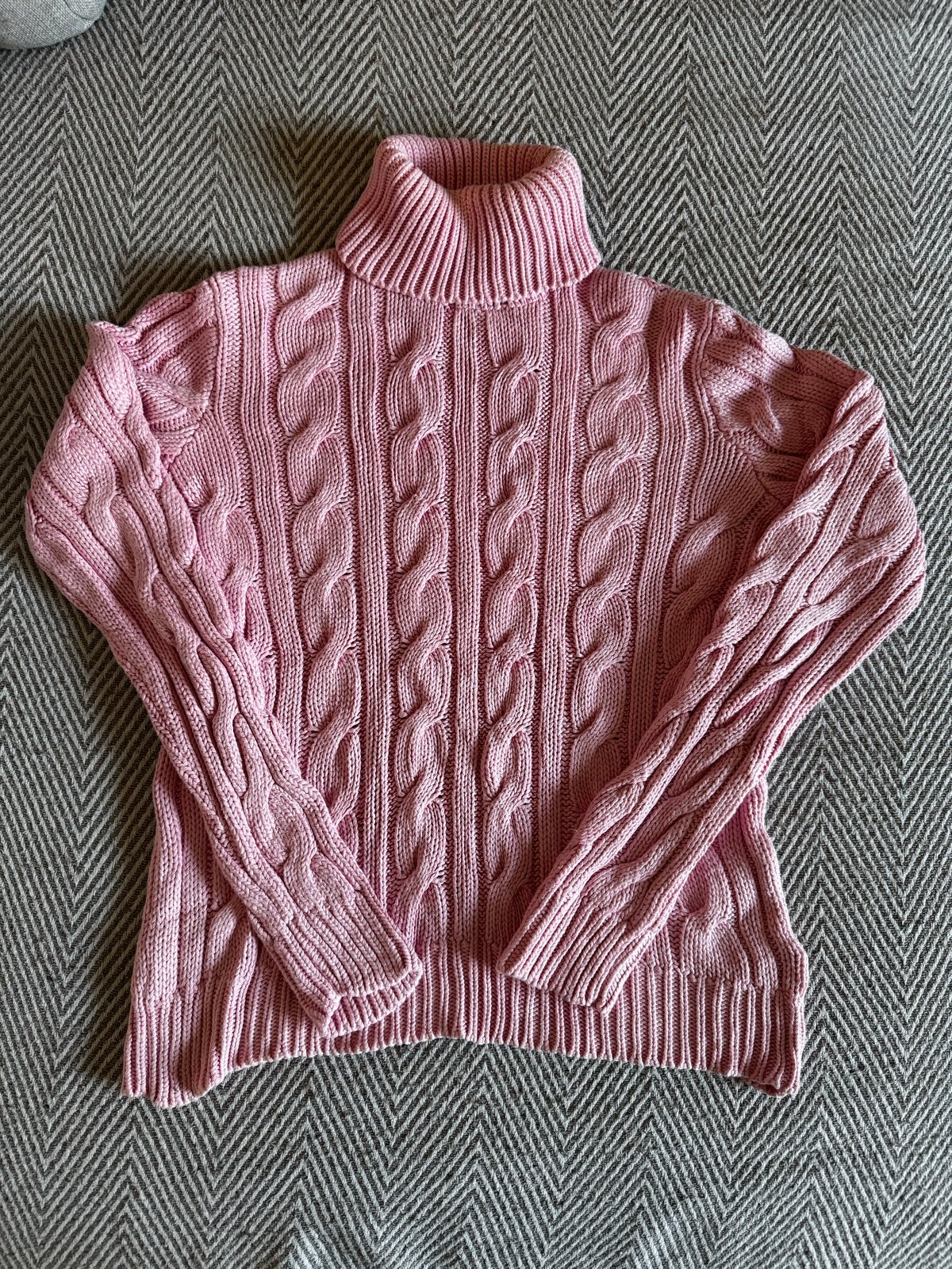 Roze Ralph Lauren coltrui, maat XL, Verzenden, Zo goed als nieuw, Maat 46/48 (XL) of groter, Roze