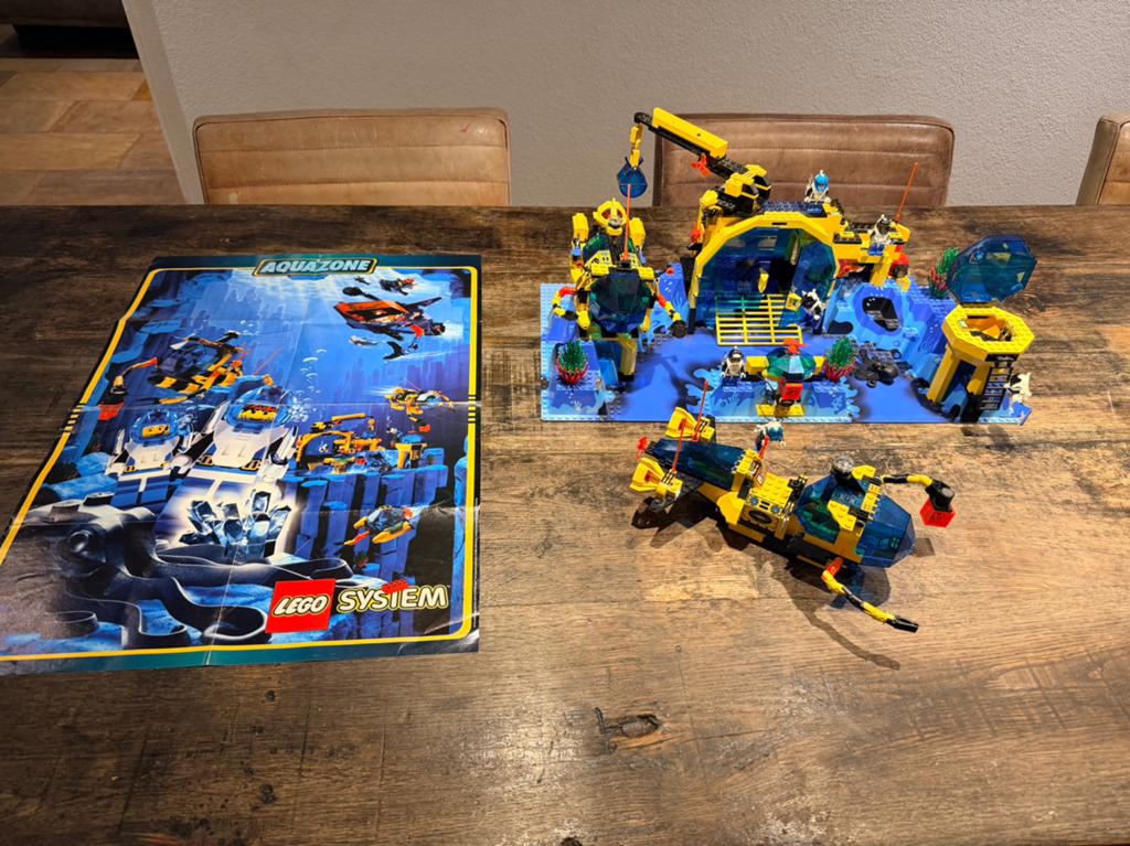 Lego 6175 & 6195 - Aquanauts: Neptune Discovery Lab & Explor, Gebruikt, Overige thema's, Compleet, Lego