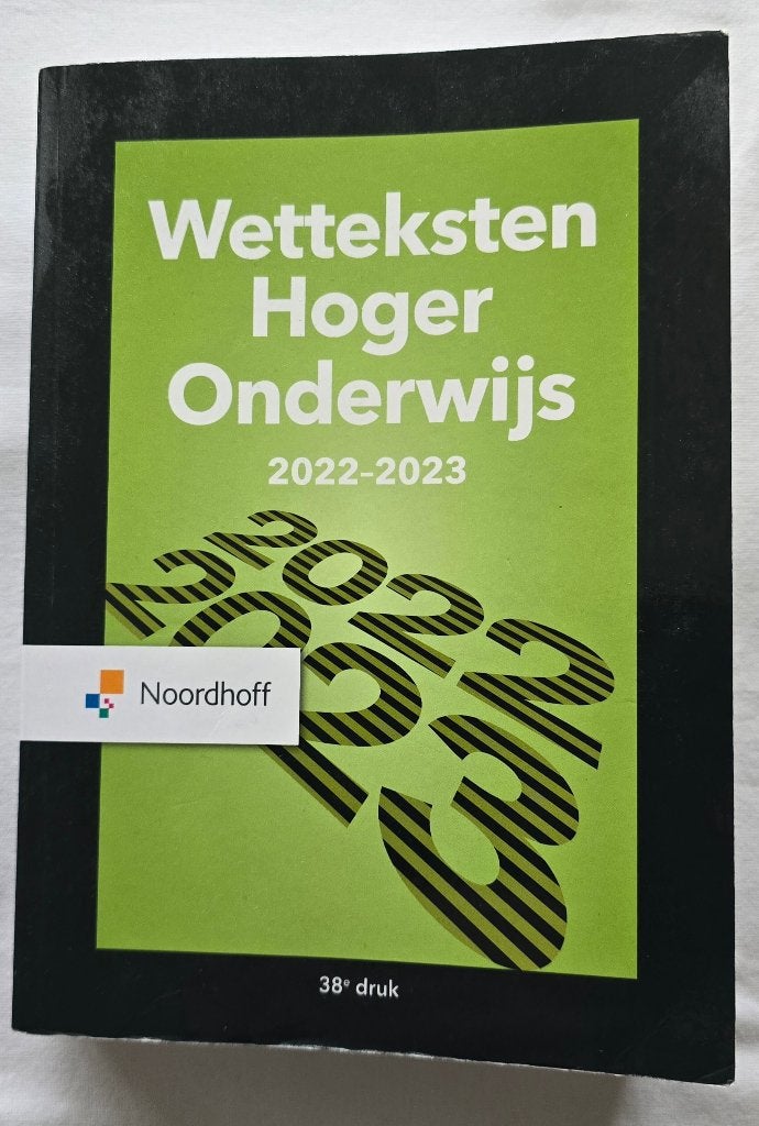 Wetteksten Hoger Onderwijs, Ophalen of Verzenden, Zo goed als nieuw, Overige niveaus, Nederlands