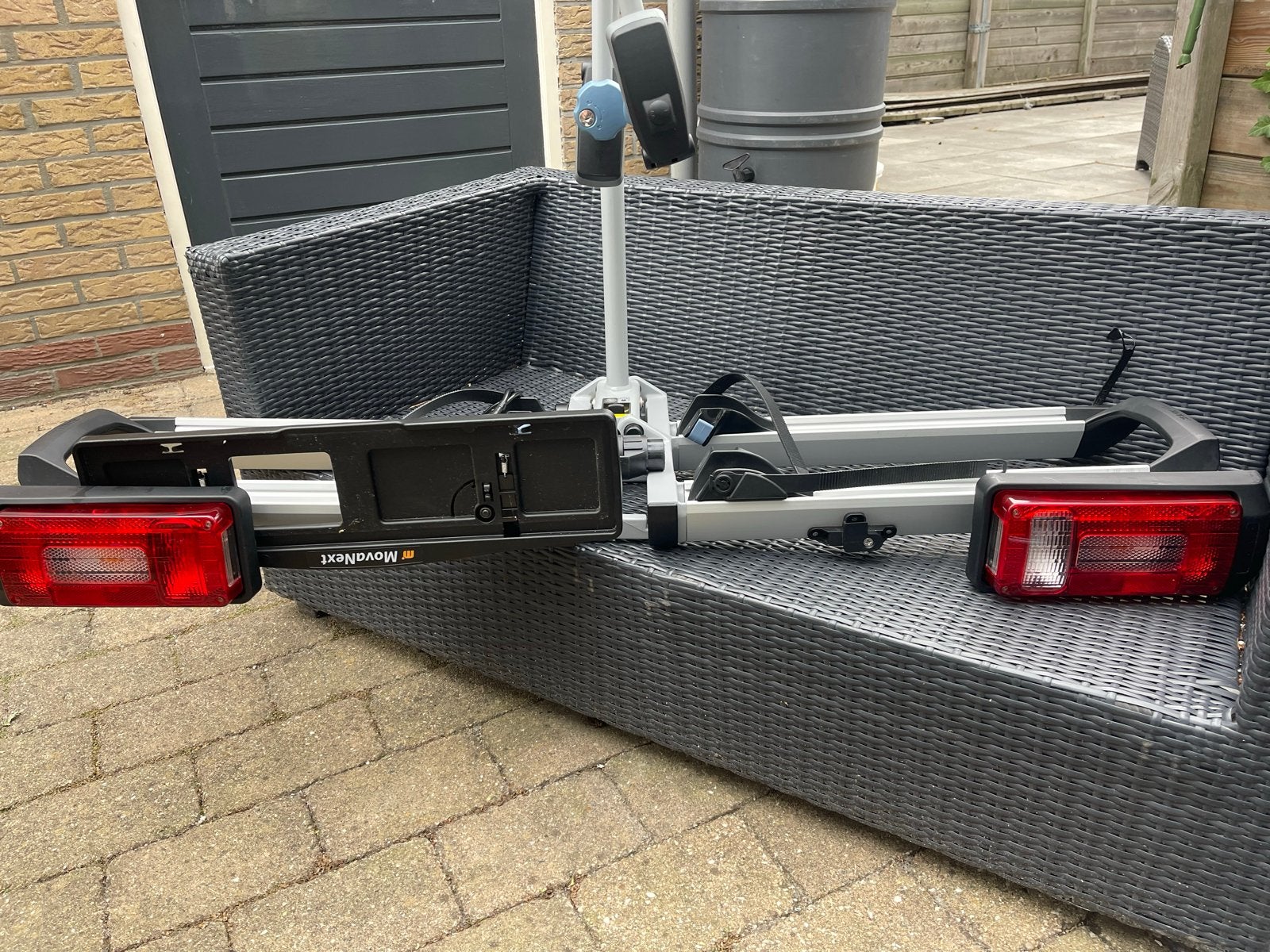 Movanext-Lux fietsendrager voor 2 elektrische fietsen, Auto diversen, Fietsendragers, Ophalen, Zo goed als nieuw, 2 fietsen, Trekhaakdrager