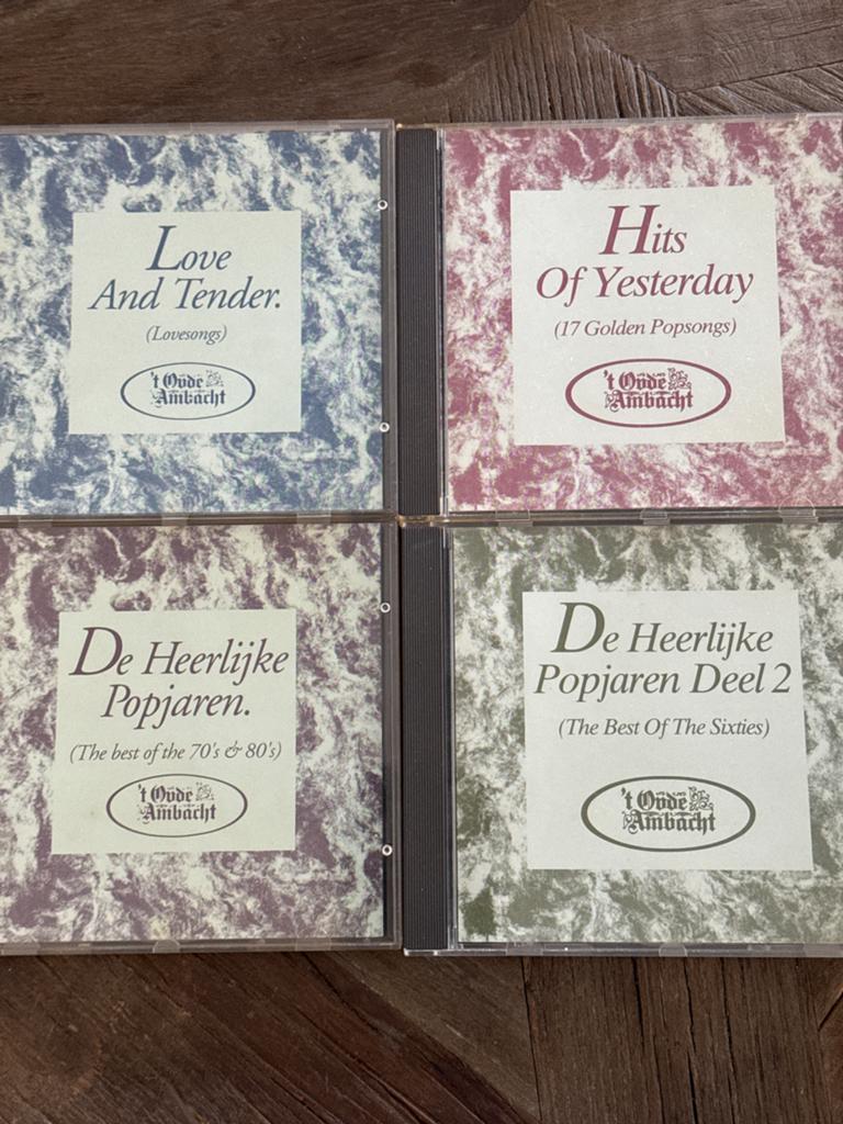 4 CD's 't Oude Ambacht: Popjaren, Love Songs, Hits, Ophalen of Verzenden, Zo goed als nieuw