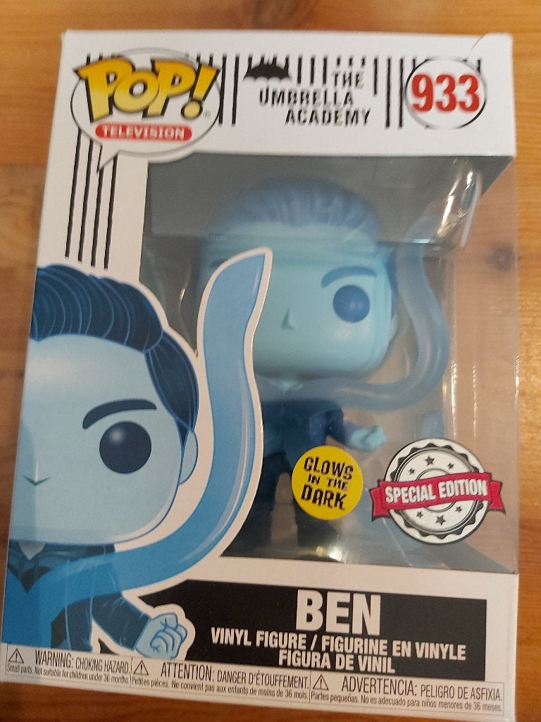 Funko pop ben glow in the dark the umbrella academy, Ophalen of Verzenden