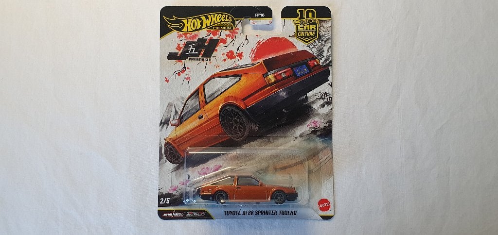 Hot Wheels Premium Toyota AE86 Sprinter Trueno oranje, Ophalen of Verzenden, Nieuw, Auto