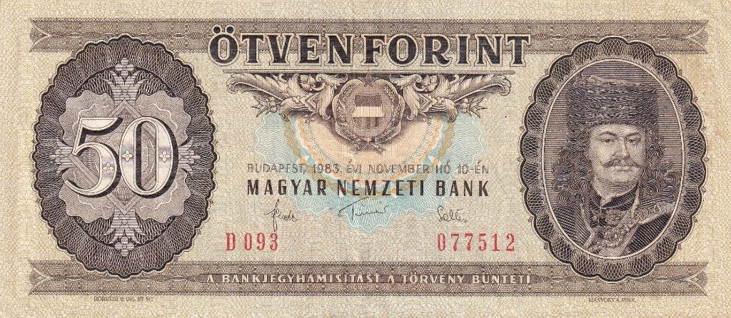 Hongarije 50 forint 10-11-1983, Verzenden, Hongarije, Los biljet