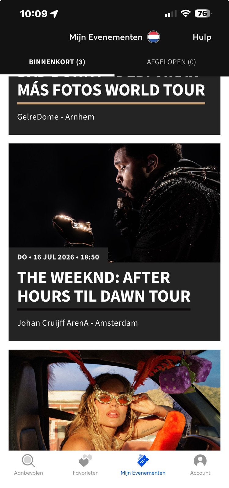 concert the weeknd 16 juli (2 zitplaatsen), Tickets en Kaartjes, Twee personen, Juli