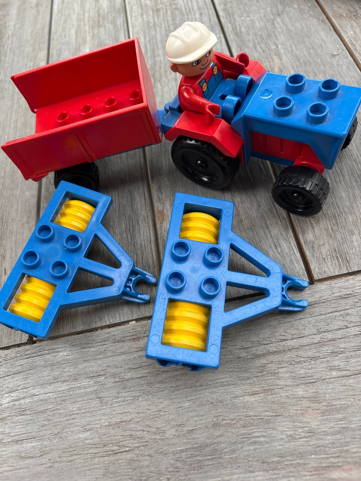 Vintage Boer duplo 2696 met tractor en aanhanger, Ophalen of Verzenden, Gebruikt, Overige merken