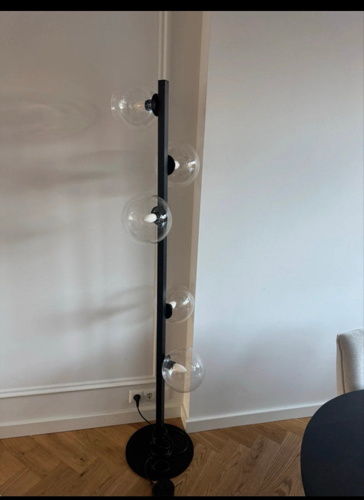 Stijlvolle Vloerlamp van Montel Meubel - Zo goed als nieuw, Ophalen, E27 (groot), Zo goed als nieuw, Metaal