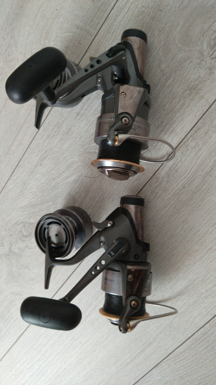 2x daiwa regal plus 5000 BRI molens met Extra Spoelen, Ophalen of Verzenden, Gebruikt, Molen