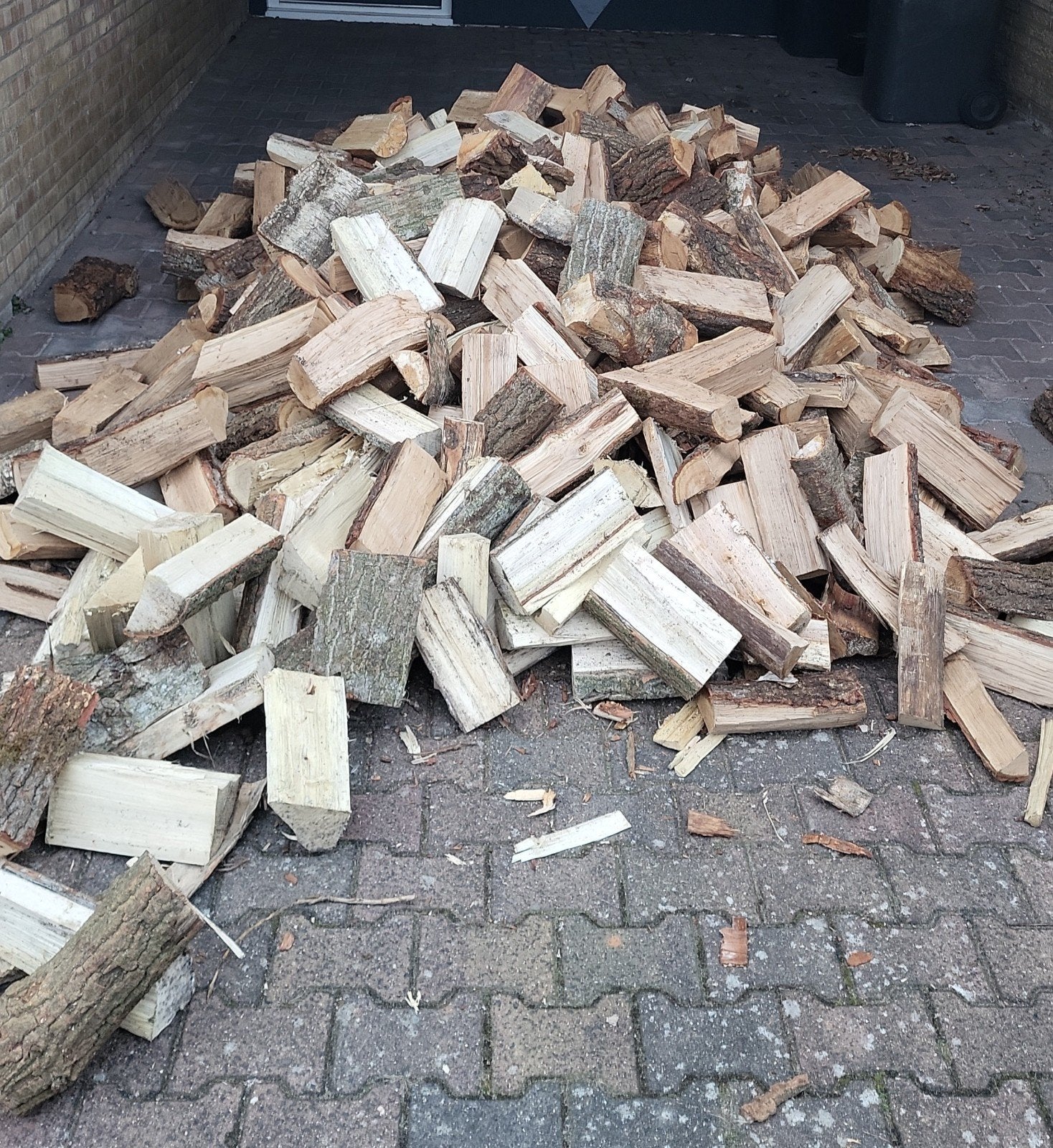 Droog brandhout haardhout kachelhout, 6 m³ of meer, Ophalen of Verzenden, Eikenhout, Blokken