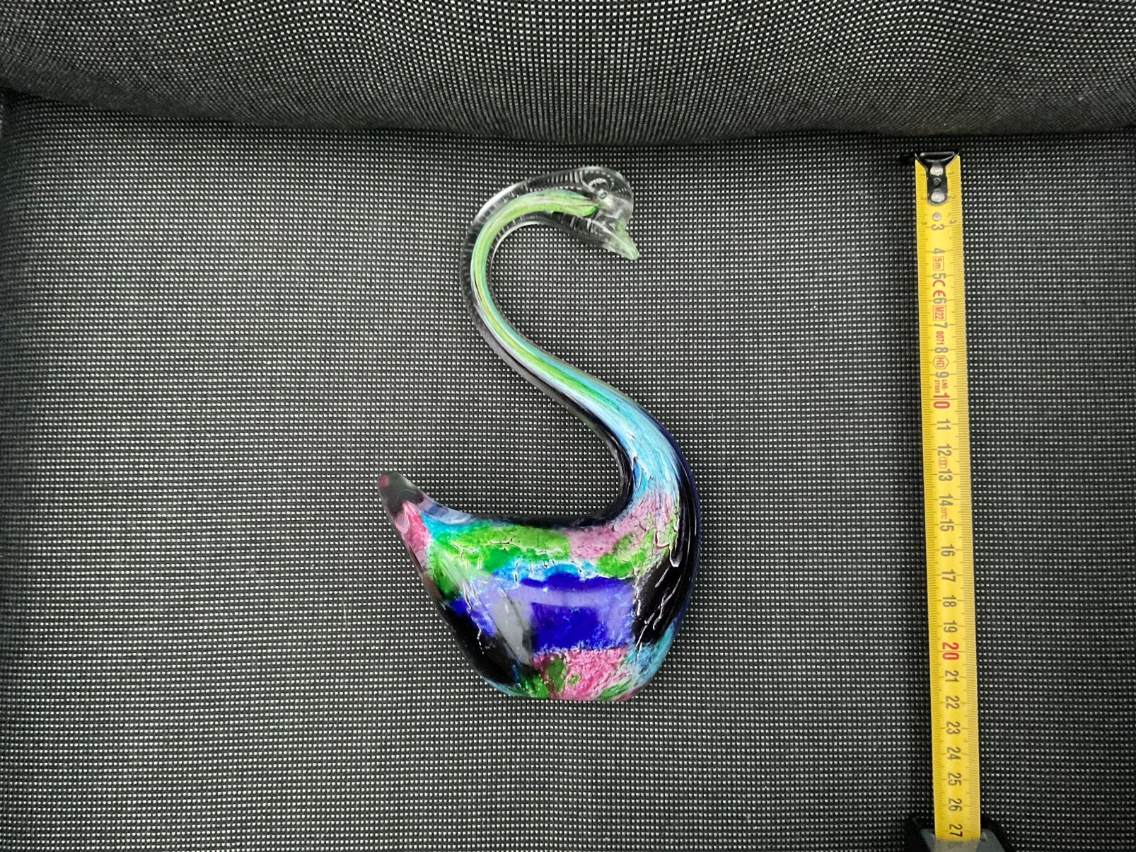 Nieuwe Murano glazen zwaan, GEEN SCHADE, groen blauw, Ophalen