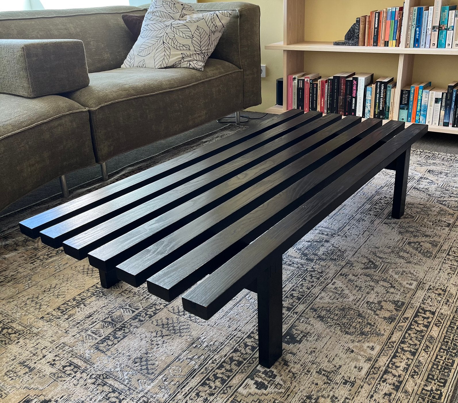 Martin Visser lattenbank, Huis en Inrichting, Ophalen, Gebruikt, 100 tot 150 cm, 50 tot 100 cm