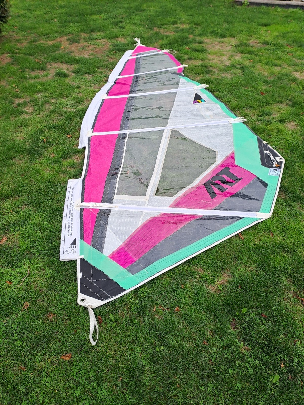 Art 4.6 windsurfzeil - Oldschool en onbeschadigd, Watersport en Boten, Ophalen, Zeil