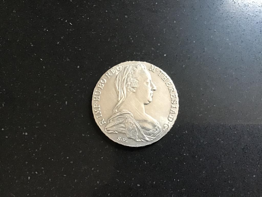 Maria Theresia Thaler  jaartal 1780 (naslag), weegt 30 gram!, Ophalen of Verzenden, Oostenrijk, Losse munt, Zilver
