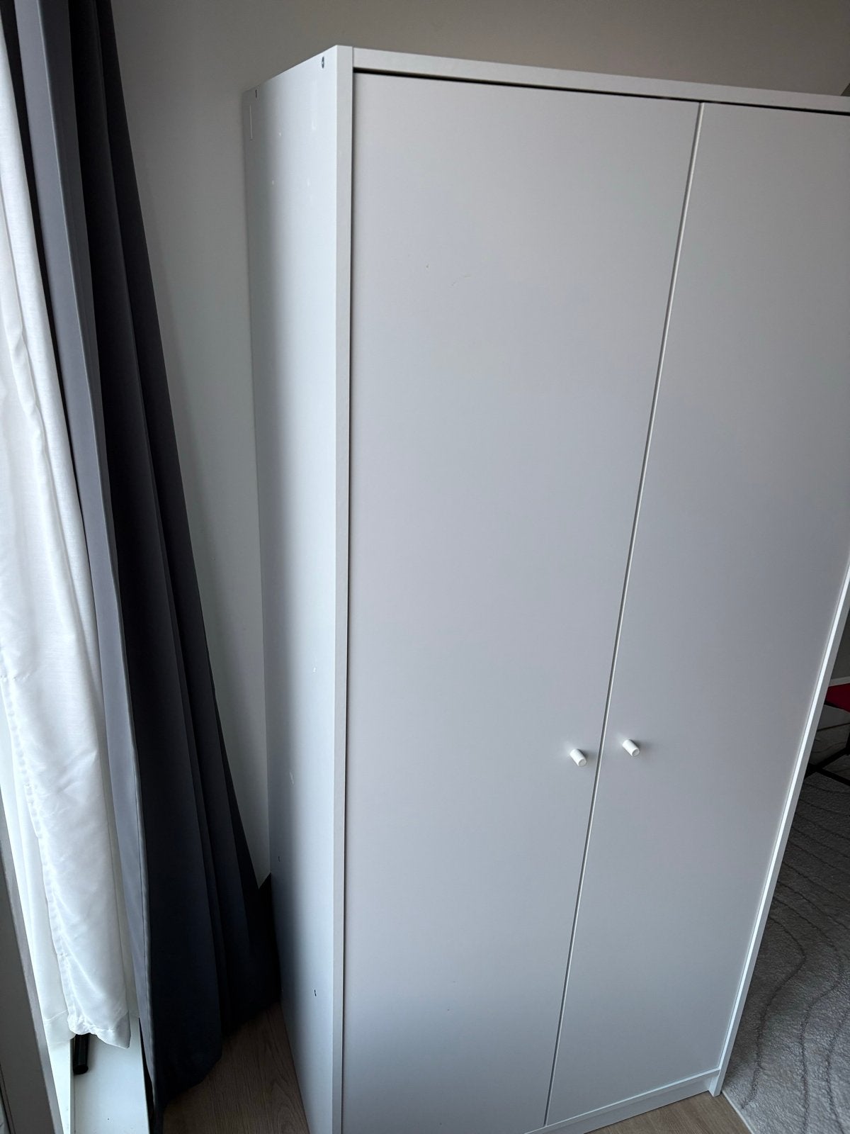 IKEA KLEPPSTAD Kledingkast wit - 79x55x176 cm, Huis en Inrichting, Kasten | Kledingkasten, Zo goed als nieuw, 150 tot 200 cm, 50 tot 100 cm