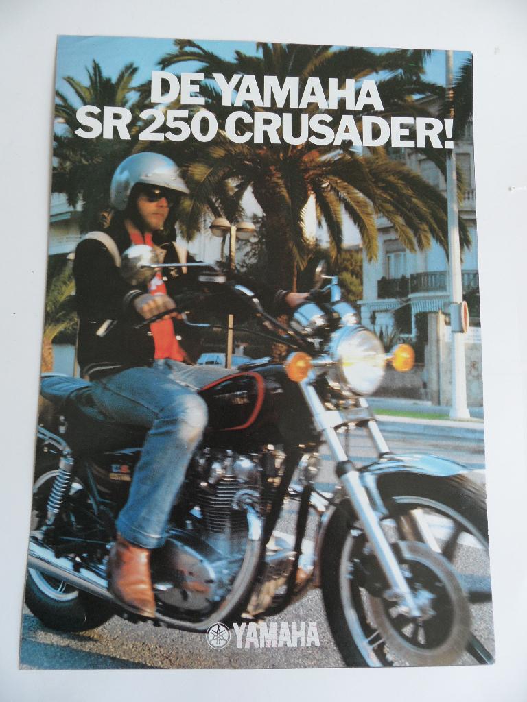 Yamaha SR 250 Crusader oldtimermotor folder, Verzenden, Zo goed als nieuw, Motoren