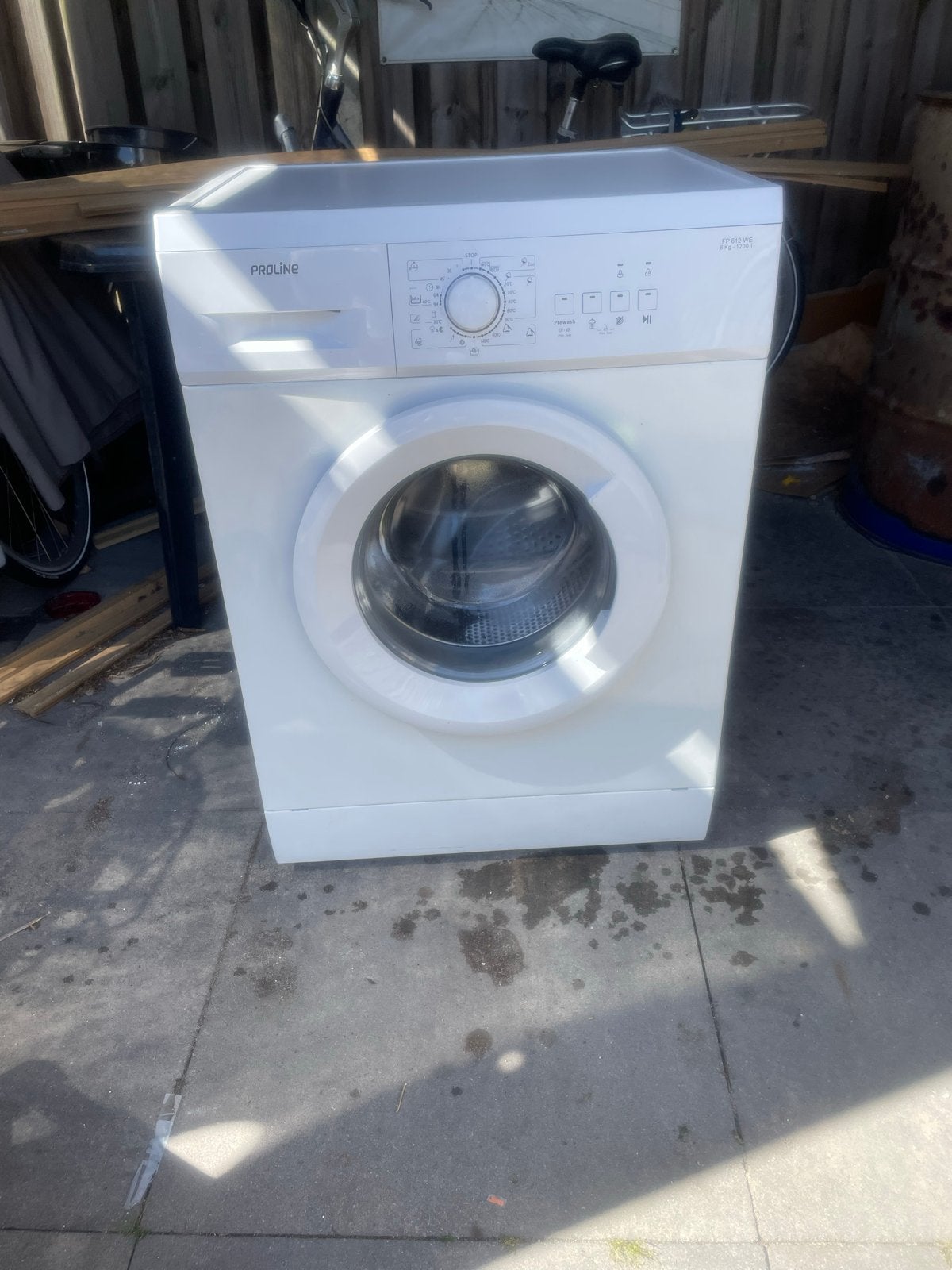 Proline FP 612 WE Wasmachine, Witgoed en Apparatuur, Wasmachines, Ophalen, Gebruikt, Voorlader, 85 tot 90 cm