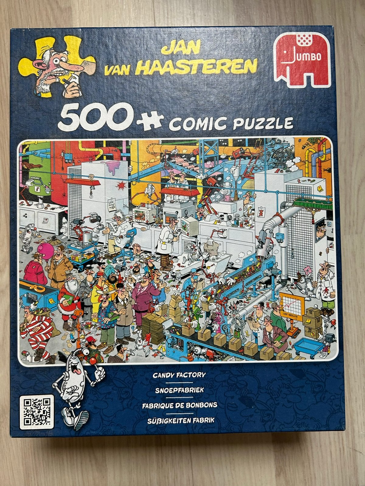 Jan van Haasteren Snoepfabriek 500 stukjes, Ophalen of Verzenden, Minder dan 500 stukjes, Gebruikt, Legpuzzel