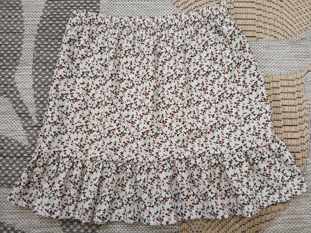 Beige zomerrok met print maat 158/164, Kinderen en Baby's, Kinderkleding | Maat 158, Ophalen of Verzenden, Zo goed als nieuw, Meisje