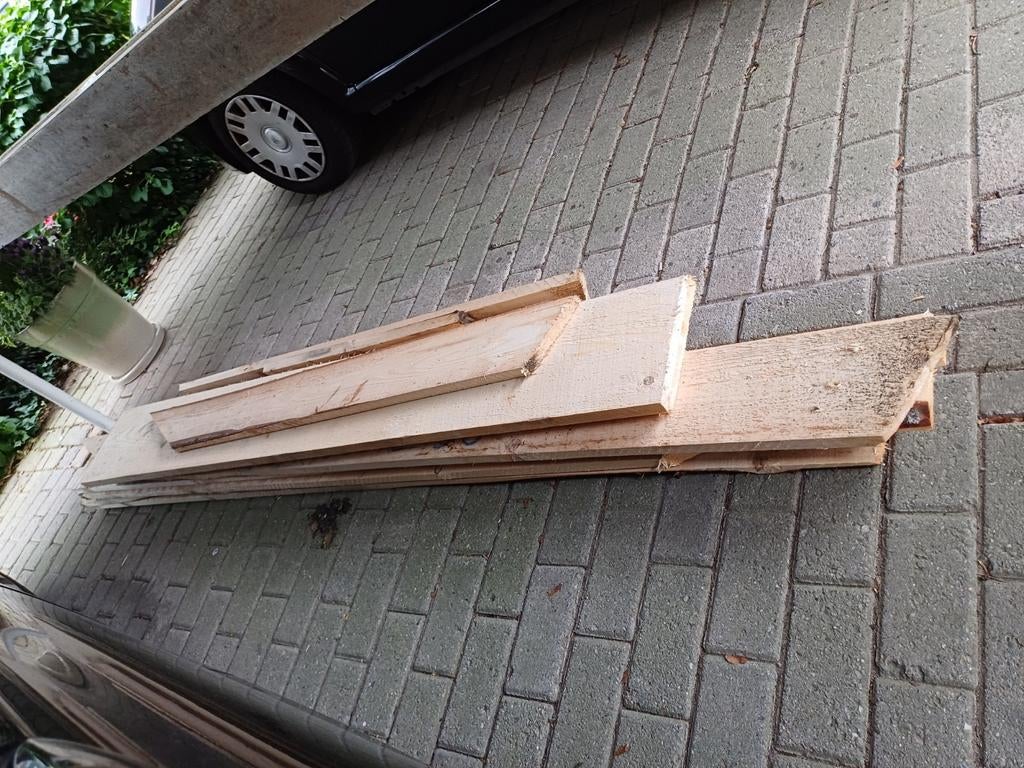 Stevige dikke houten planken en pallet, Minder dan 25 mm, Nieuw, Ophalen of Verzenden, Plank