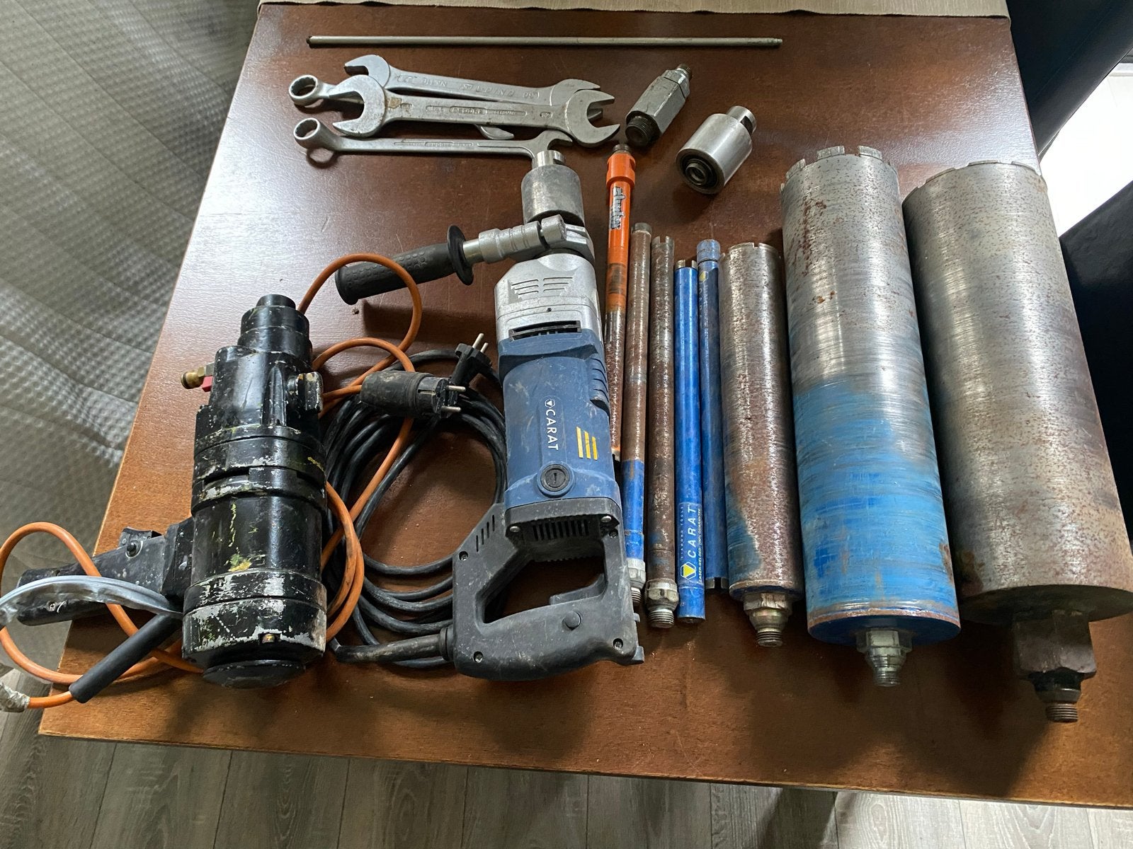 Carat diamant Boorhamer met diverse boorkronen en accessoire, Boor- en/of Breekhamer, Ophalen of Verzenden, Klopboormechanisme