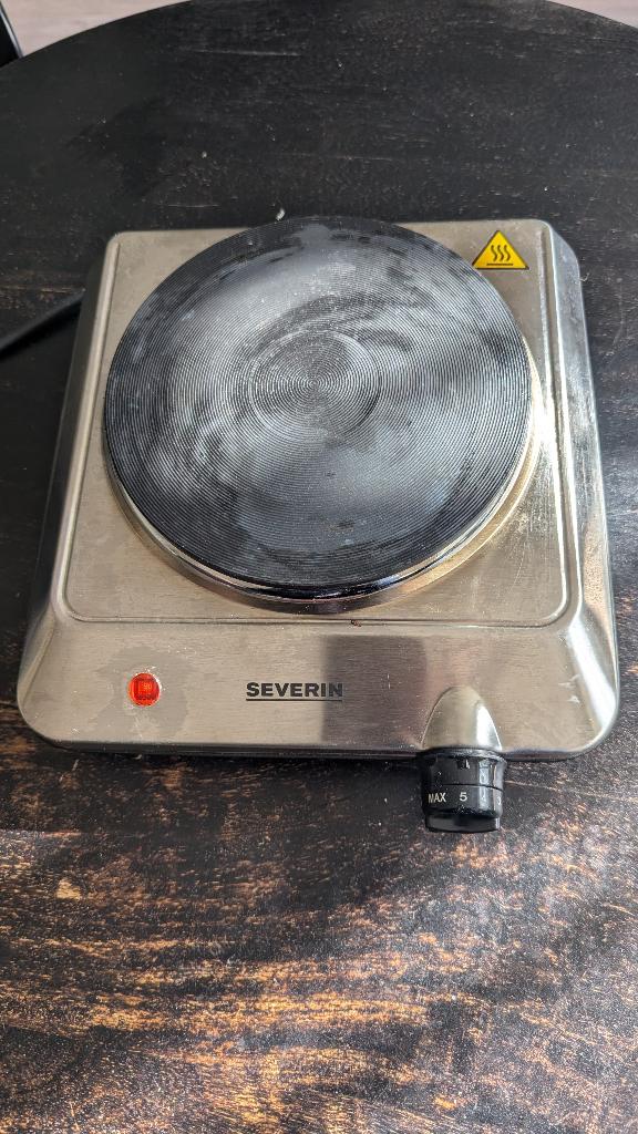 Severin kookplaat 1500w, Ophalen, Vrijstaand, Elektrisch, 3 kookzones of minder
