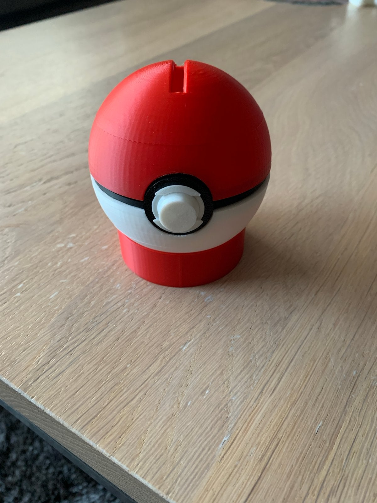 Pokémon Pokeball spaarpotje 3D geprint nieuw, Ophalen of Verzenden, Nieuw, Kunststof, Strip- of Tekenfilmfiguur