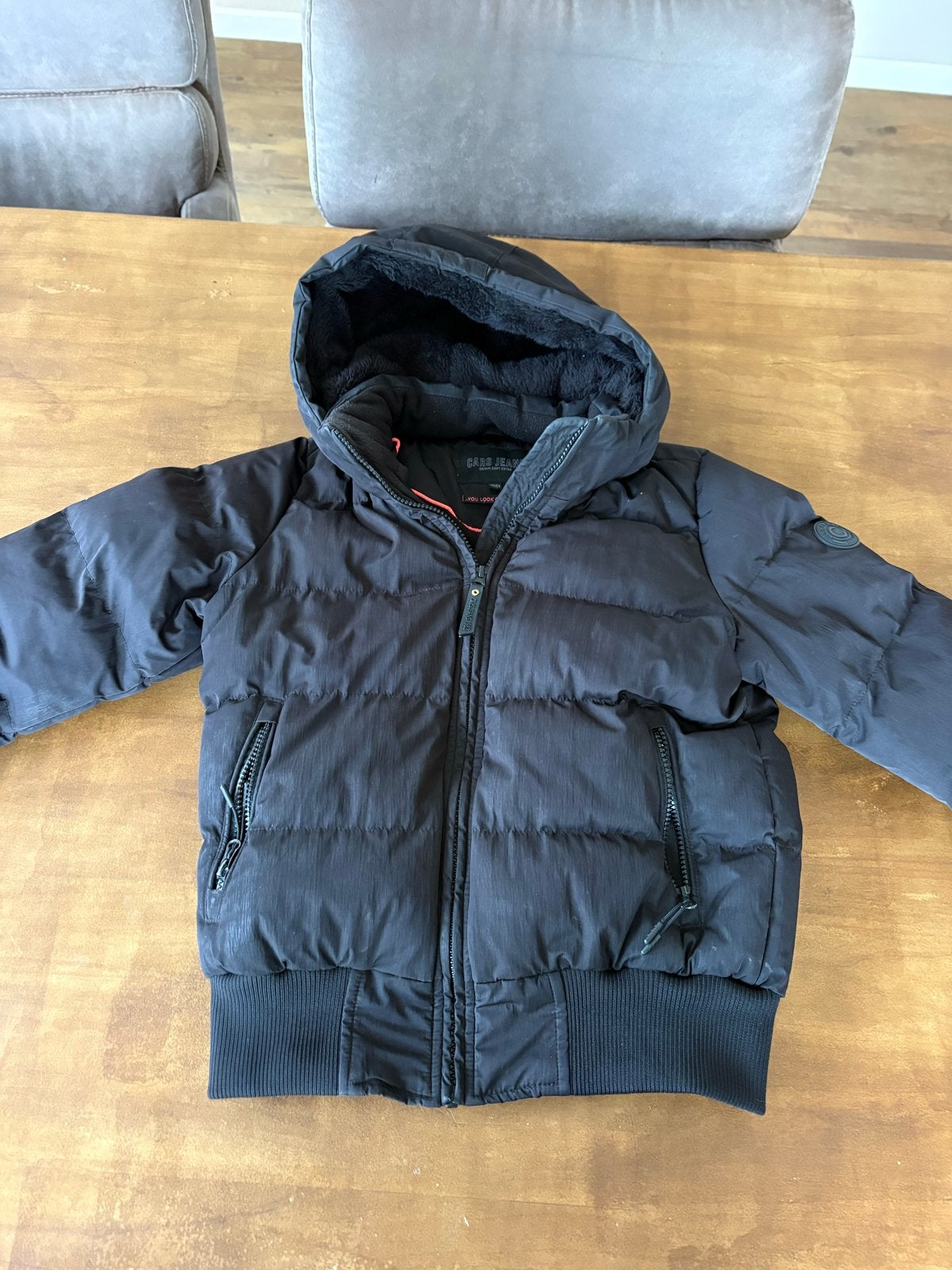 CARS JEANS Winterjas Zwart Maat 14/164, Ophalen of Verzenden, Zo goed als nieuw, Jongen of Meisje, Jas