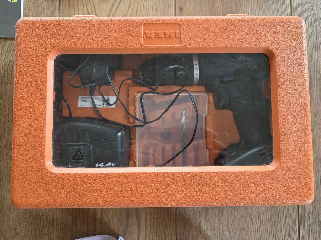 IKEA FIXA 14.4V Boorhamer (Body + Koffer), Ophalen of Verzenden, Gebruikt, Boor- en/of Breekhamer