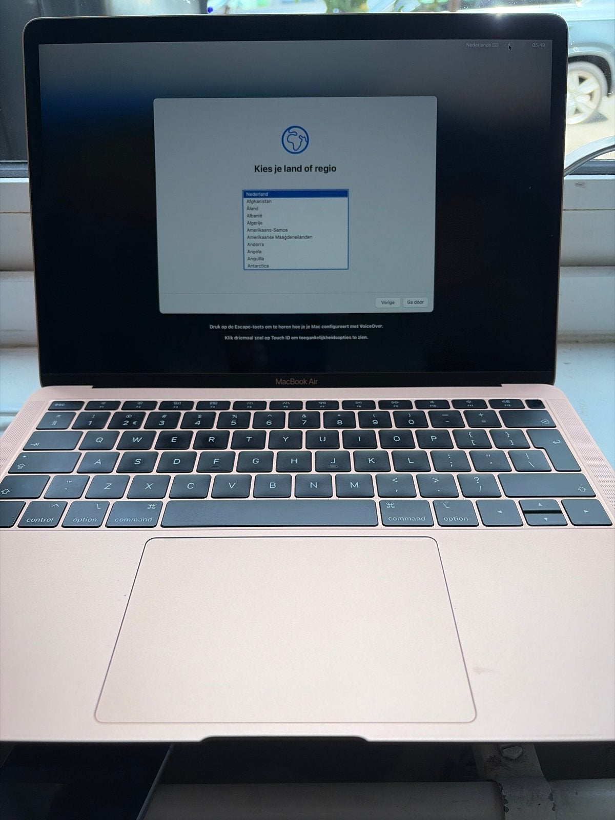 Apple MacBook Air 2018 Roségoud - Zeer Goede Staat, Qwerty, 8 GB, 13 inch, 512 GB