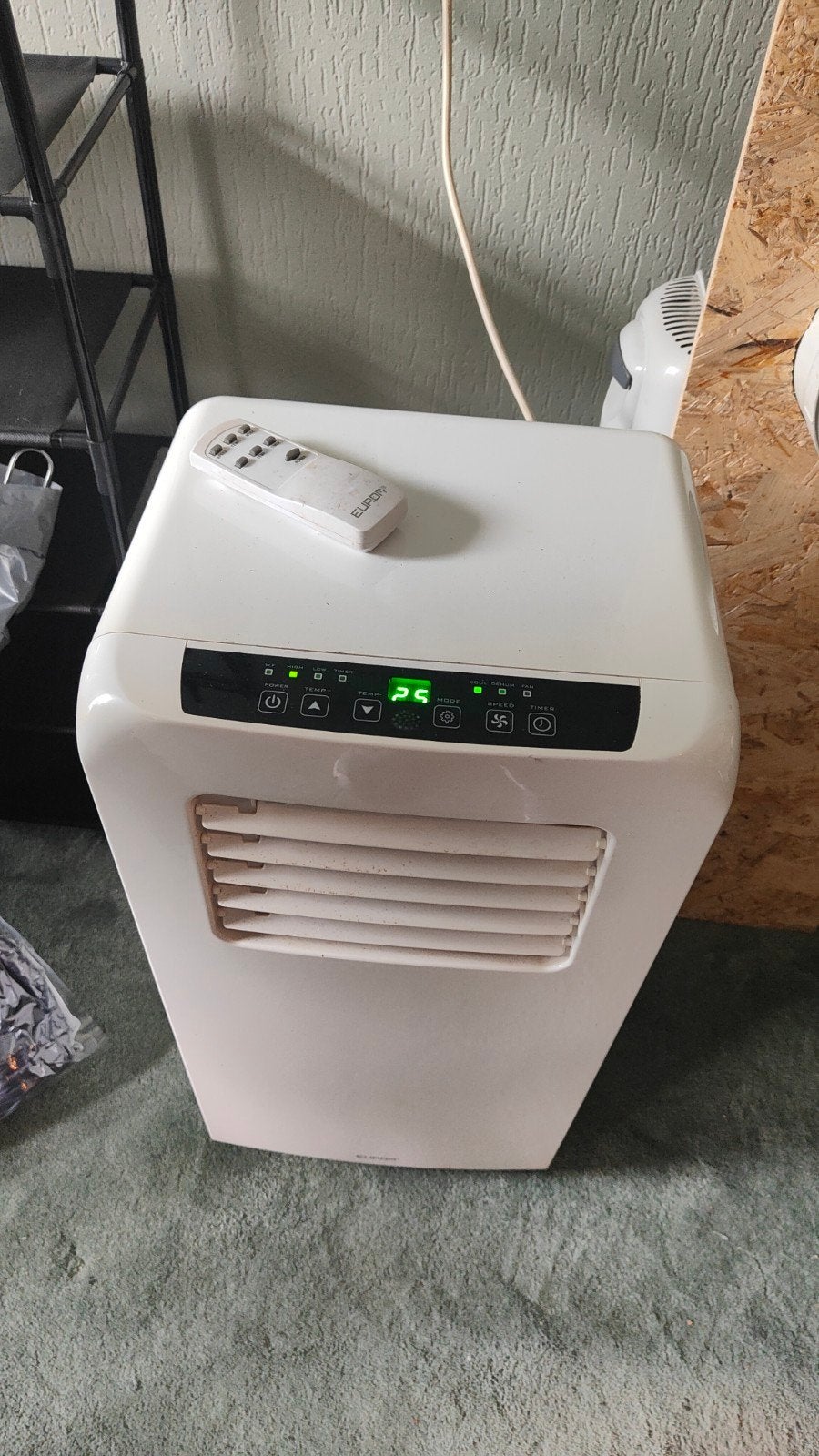 Eurom PAC 9.2 Mobiele Airco 2600W Koelen/Verwarmen, Ophalen, Minder dan 60 m³, Timer, 3 snelheden of meer
