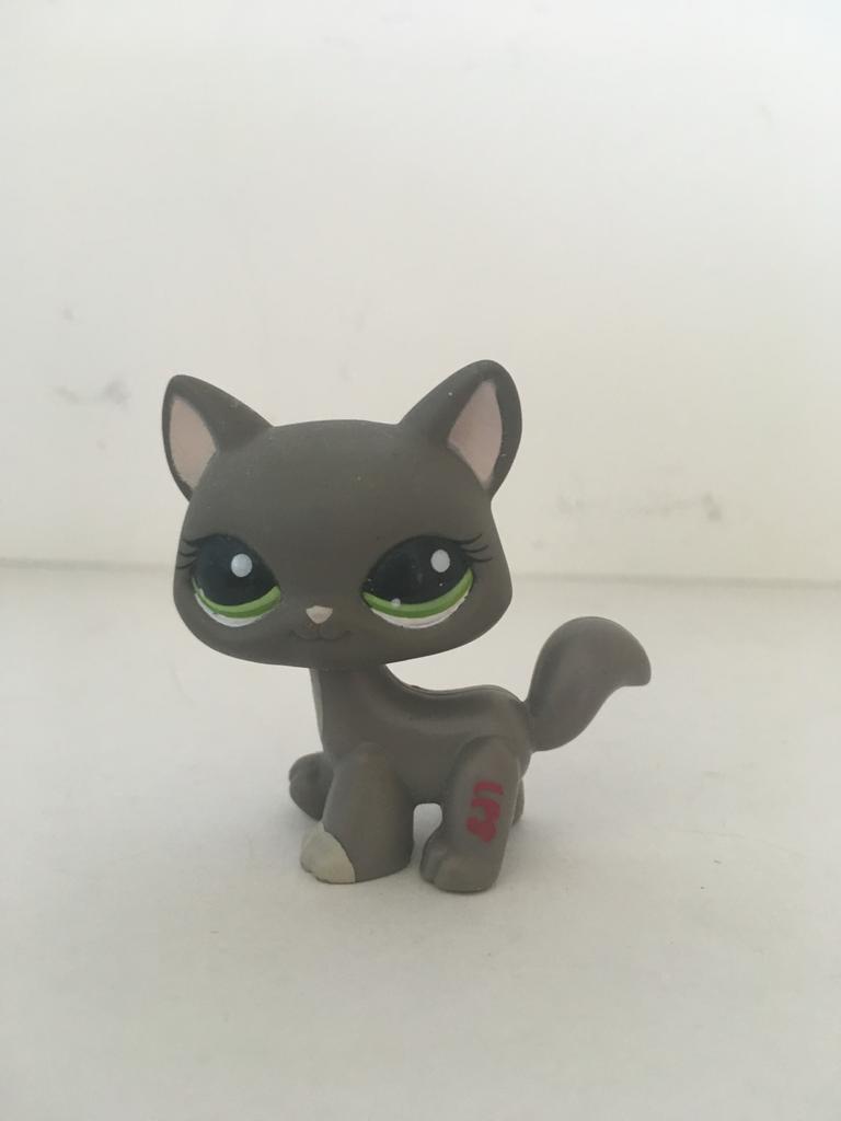LPS Littlest Pet Shop Kat Grijs Groene Ogen #1059, Verzenden, Zo goed als nieuw