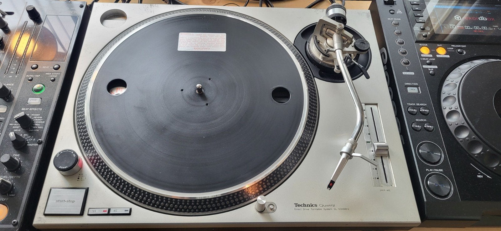 2 keer Technics SL-1200MK2 incl stofkappen, Audio, Tv en Foto, Platenspelers, Ophalen, Technics