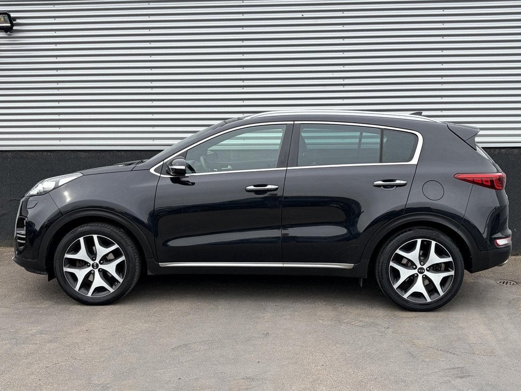 Kia Sportage 1.6 T-GDI GT-Line PlusLine Schuif/kanteldak, Tr, Auto's, Voorwielaandrijving, Gebruikt, 4 cilinders, Zwart