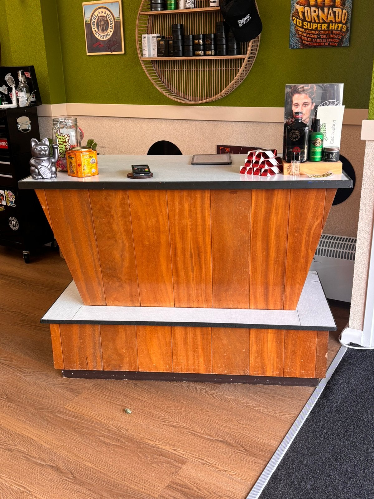 Mooie Vintage Balie 120x65x(h)87cm, Ophalen, Zo goed als nieuw