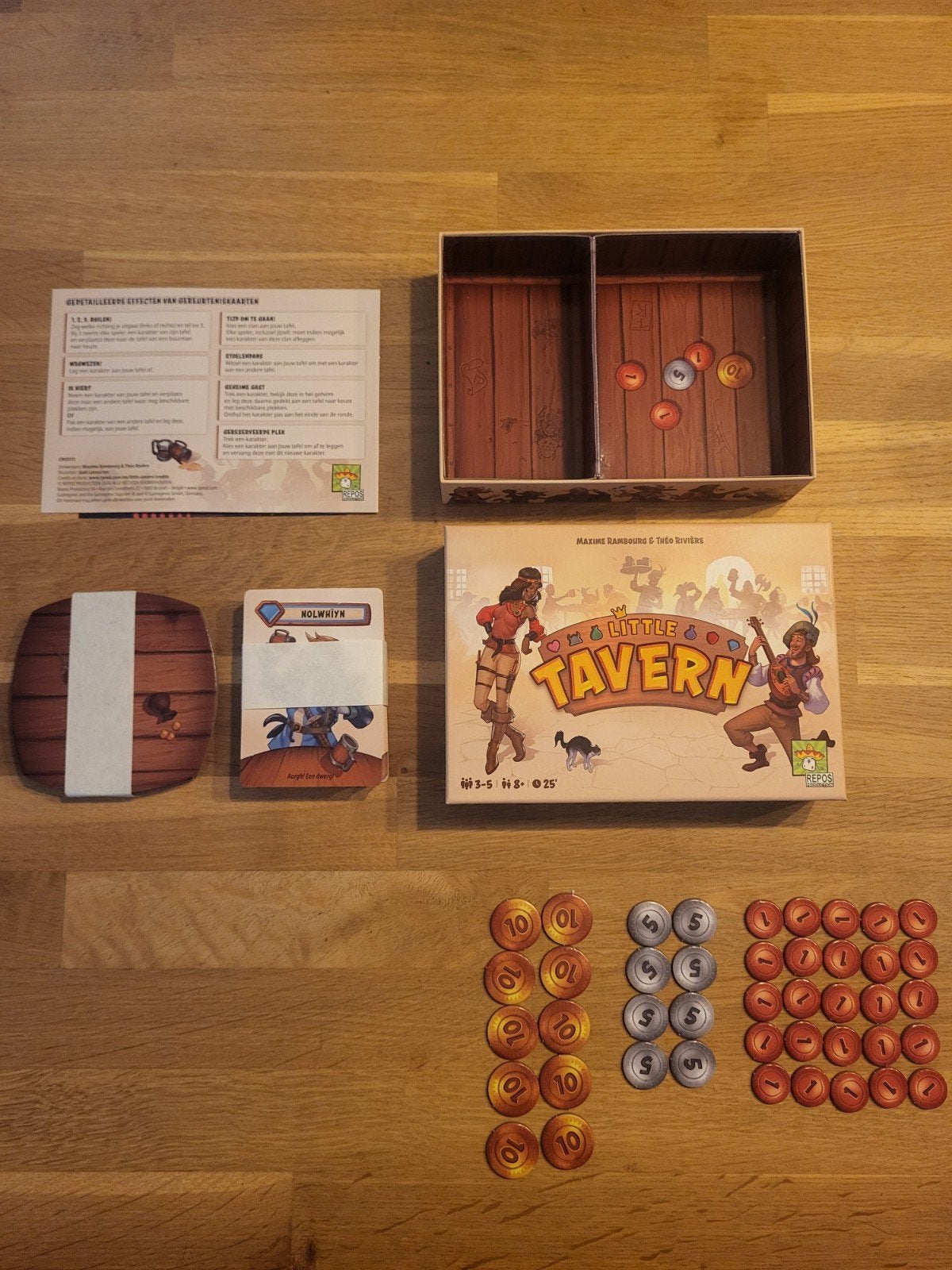 A Little Tavern Bordspel - Nieuw, Hobby en Vrije tijd, Drie of vier spelers, Ophalen of Verzenden, Zo goed als nieuw, Maxime Rambourg & Théo Rivières